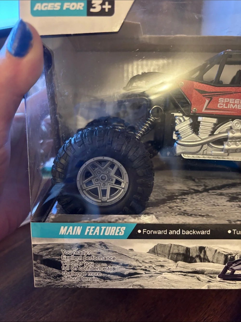 Speed Climbing Off-Road RC Truck - Red and Black